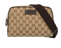 Gucci GG Belt Bag, Canvas, Brown, DB, 3*